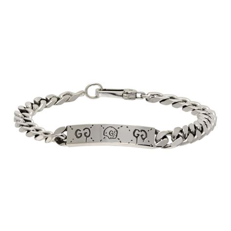 gucci ghost silver bracelet|gucci ghost belt.